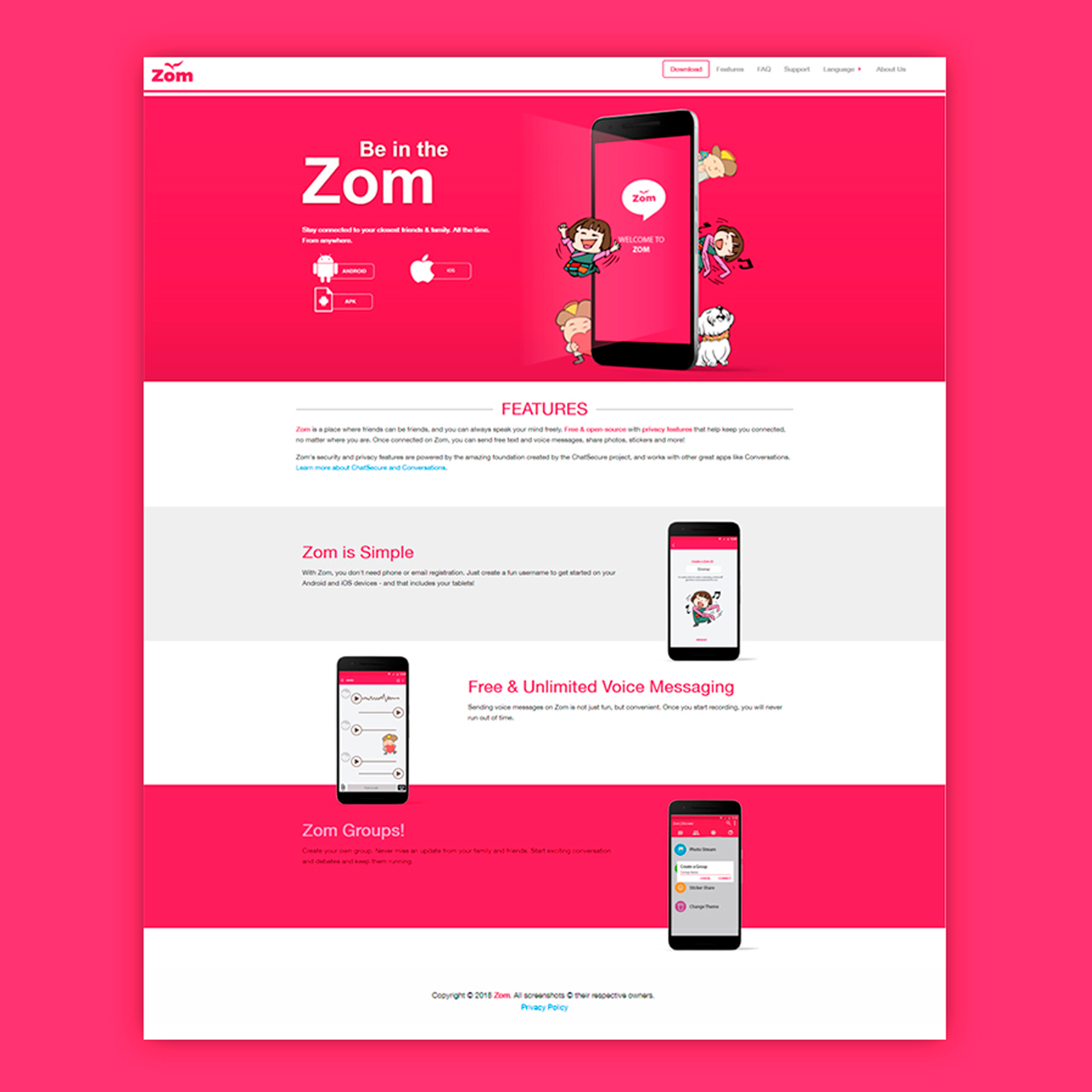 Sitios Web Zom